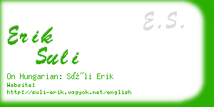 erik suli business card